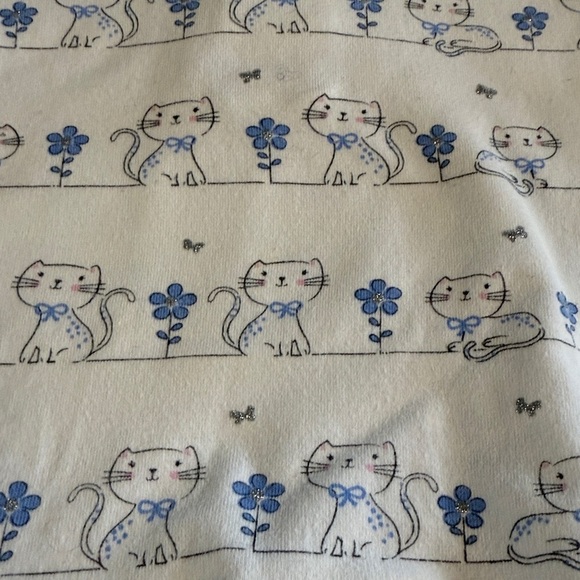 Little Me - 24M - Adorable Cream and Blue Elephant Print Dress - Picture 2 of 3